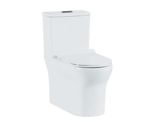 MJ3092-One Piece Toilet Elongated Floor Mounted