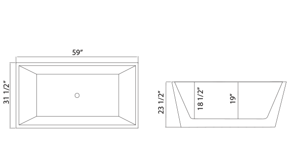 Vienna Bathtub size