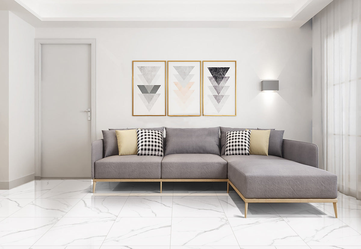 Calacatta Empire 24"x24" Glossy - $1.89/SQFT - 16 SQFT/Box