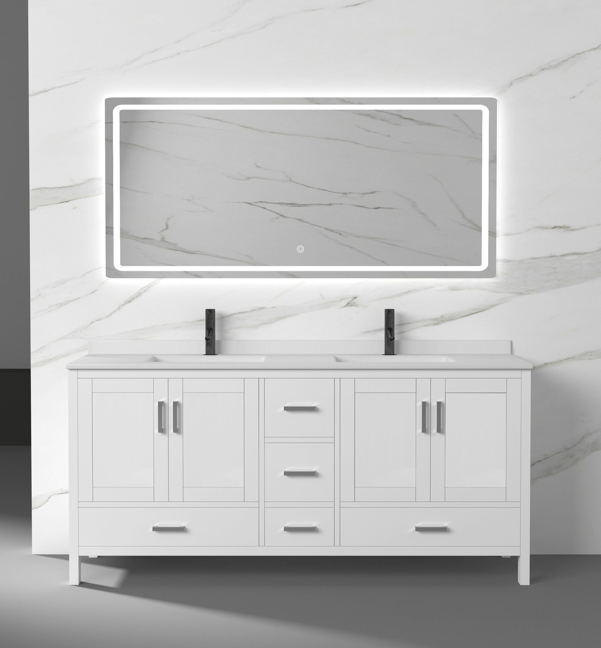 Capri Collection V1-60" Double Sink