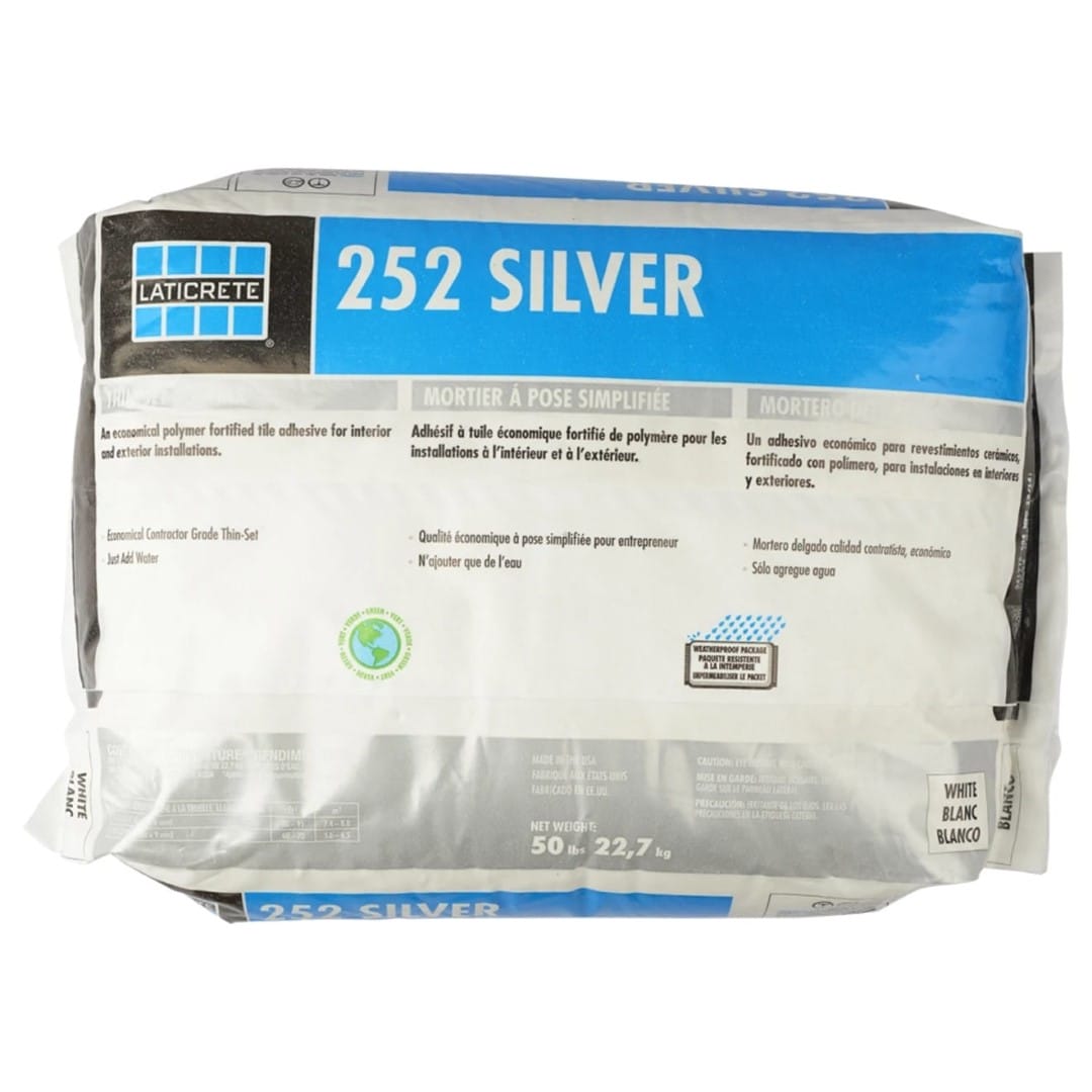 Laticrete 252 Silver Multipurpose Thinset in Grey - 50 lb. Bag