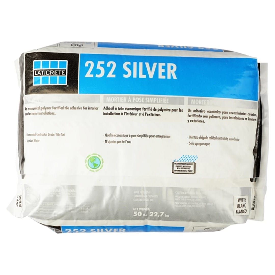 Laticrete 252 Silver Multipurpose Thinset in White - 50 lb. Bag