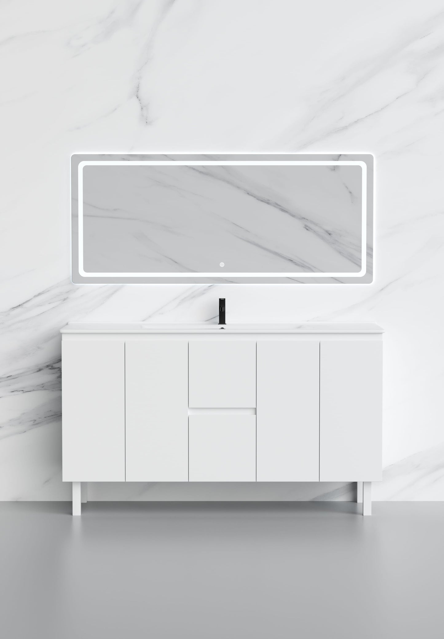 Madrid Collection V6-60" Double Sink