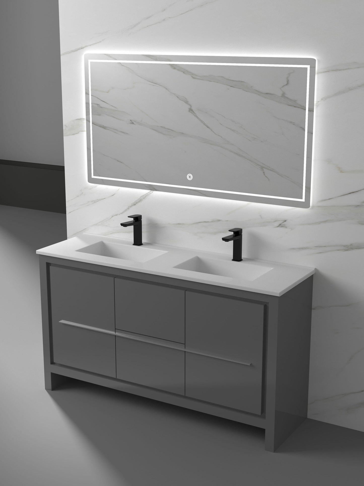 Palma Collection V7-60" Double Sink