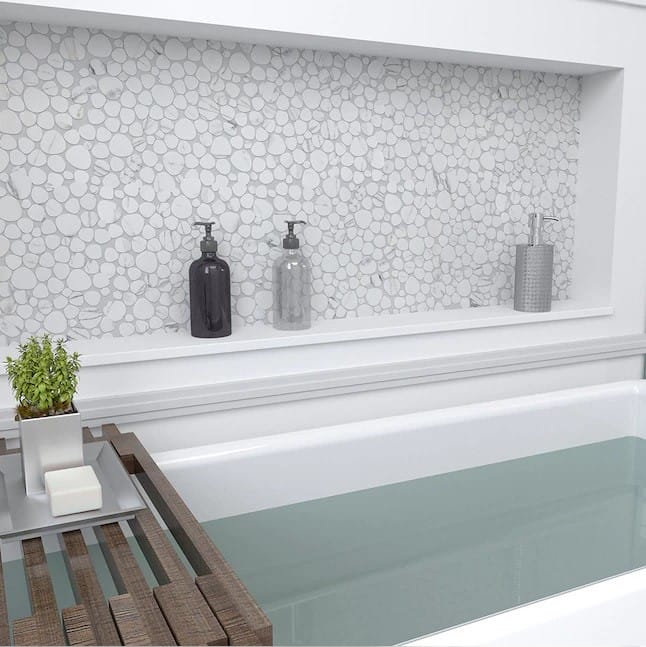 Pebble White Marble