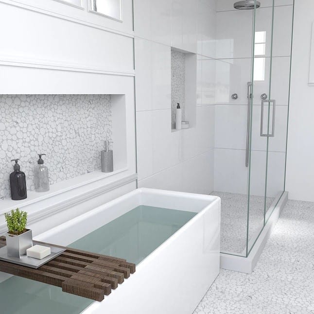 Pebble White Marble