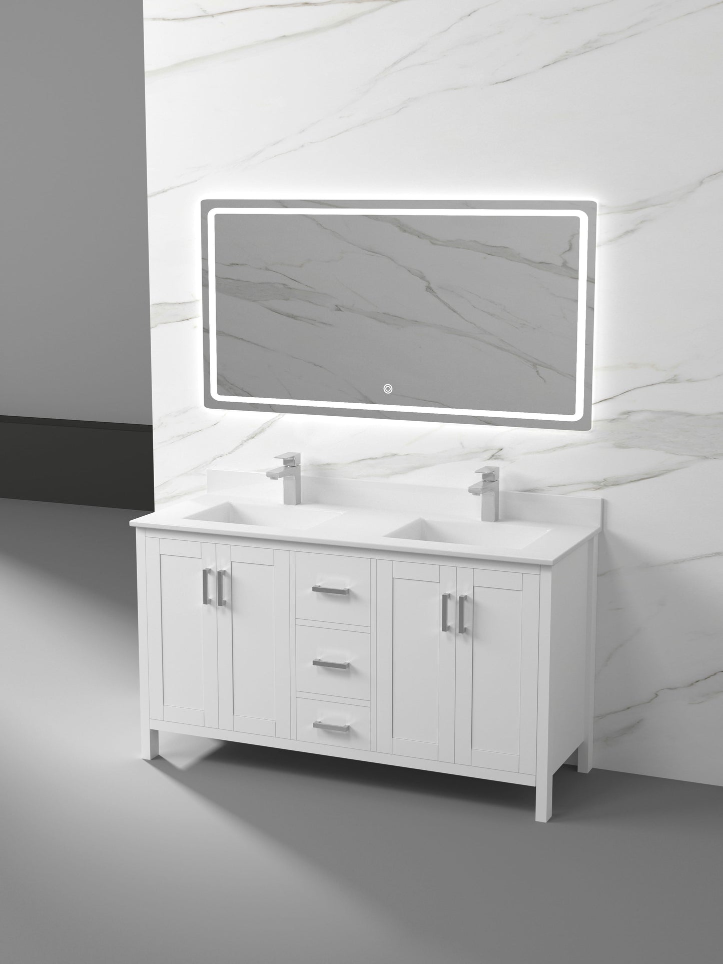 Valencia Collection V4-60" Double Sink